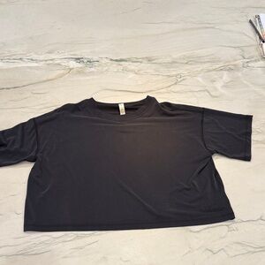 Lululemon Softstreme Cropped Oversized Tee Black Size XS/S